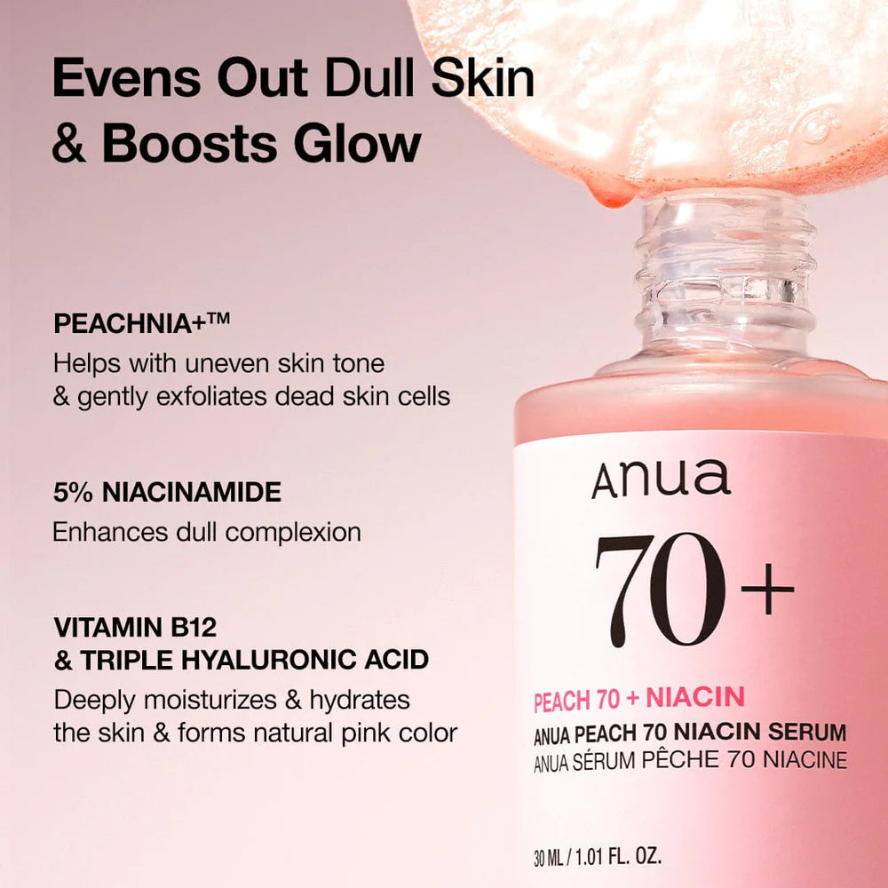 Sérum Iluminador Peach 70% + Niacinamida – 30ml
