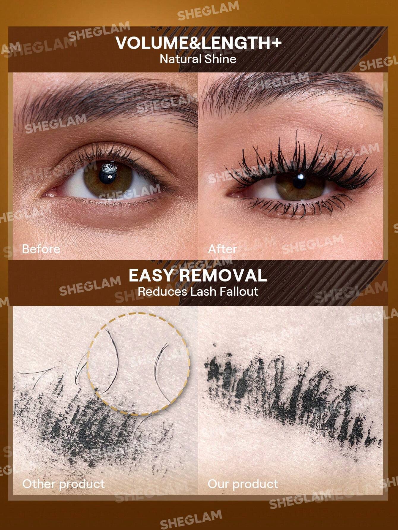 Máscara de pestañas multifunción todo en uno 24k