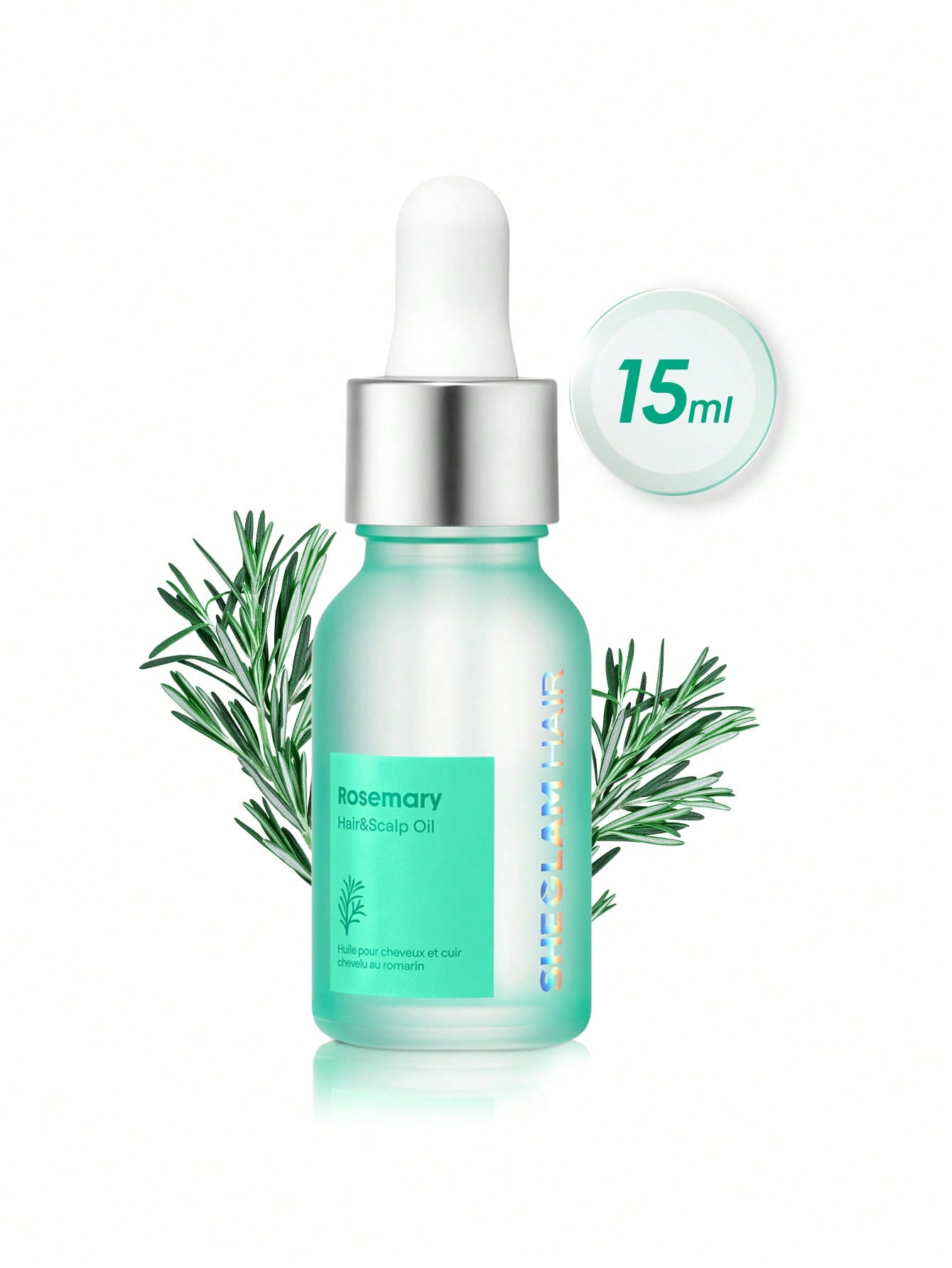 Aceite de romero para cabello y cuero cabelludo - 15 ml