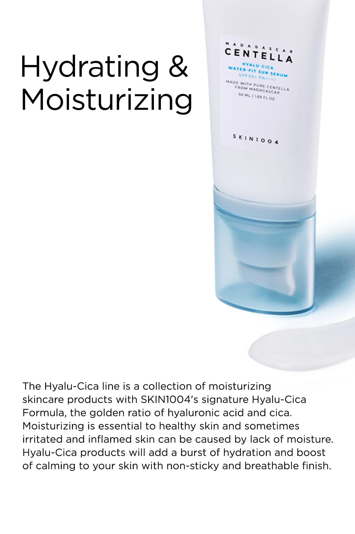 ☀️ Protector Solar Serum Hyalu‑Cica – SPF 50+ PA++++ (50 ml)